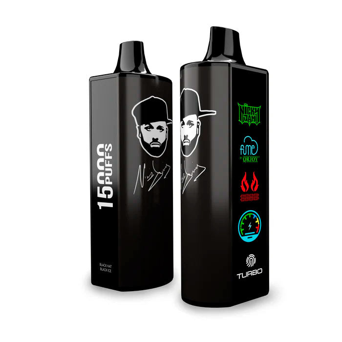 Vaperu Fume Nicky Jam Vape 15000 Puffs Black Hat