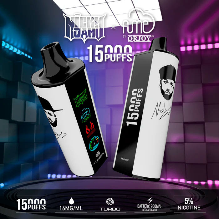 Vaperu Fume Nicky Jam Vape 15000 Puffs Miamint