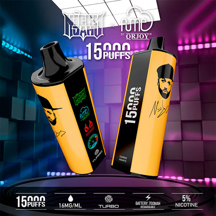 Vaperu Fume Nicky Jam Vape 15000 Puffs Summer Amante 