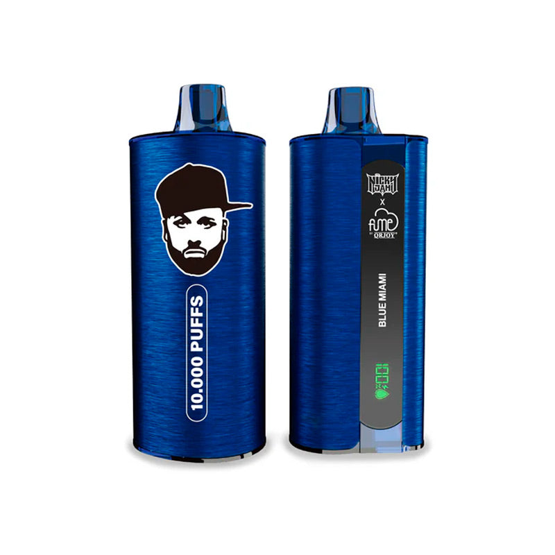 Vaperu Fume Nicky Jam Vape 10000 Puffs Blue Miami